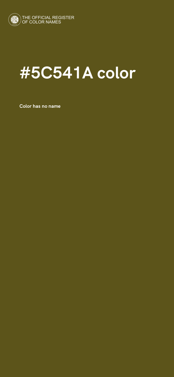 #5C541A color image