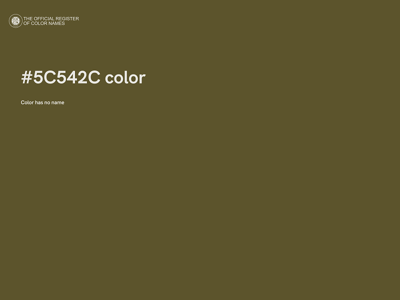 #5C542C color image