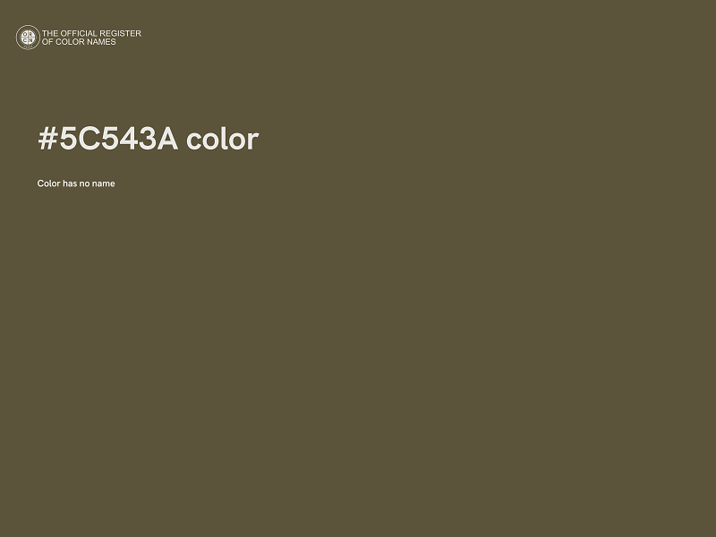 #5C543A color image