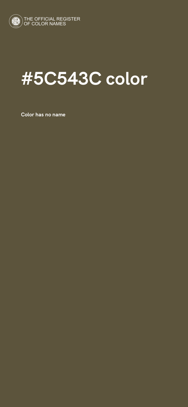 #5C543C color image