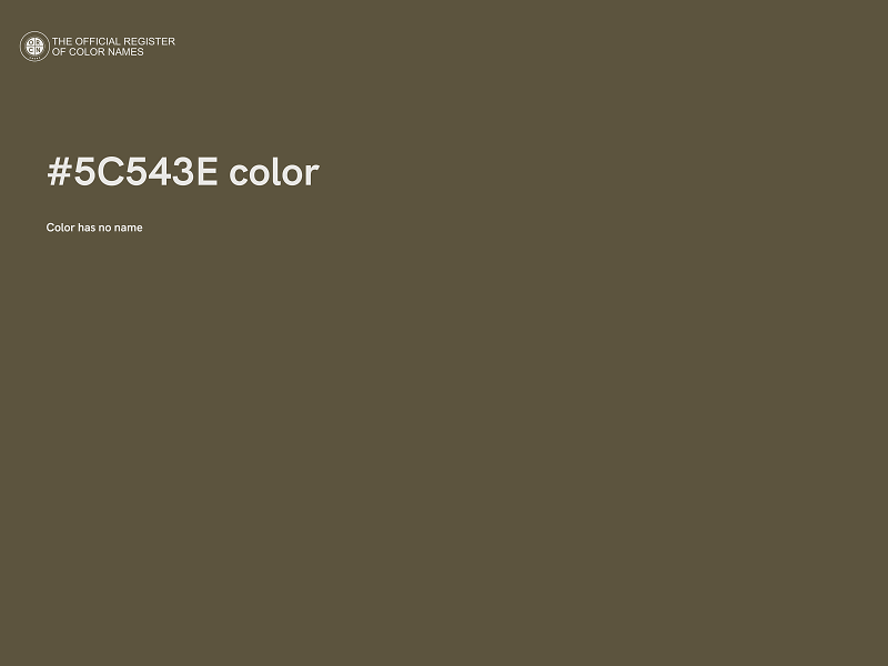 #5C543E color image