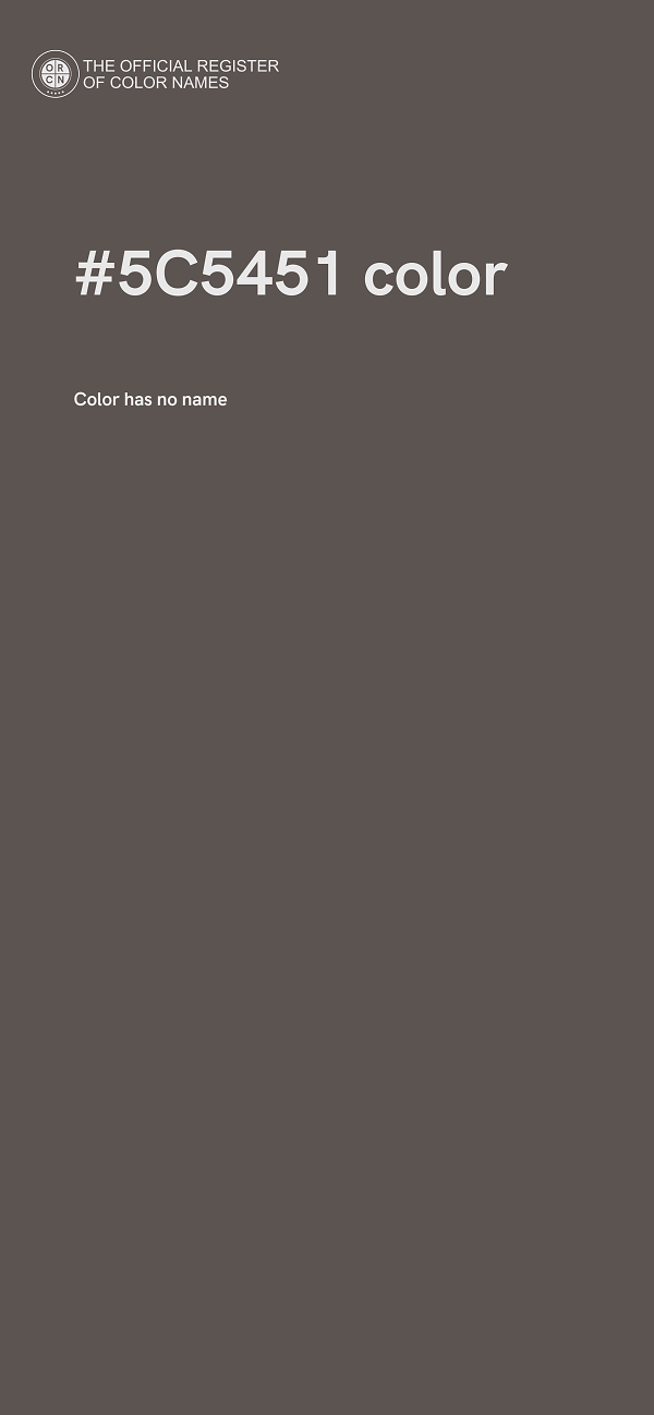 #5C5451 color image