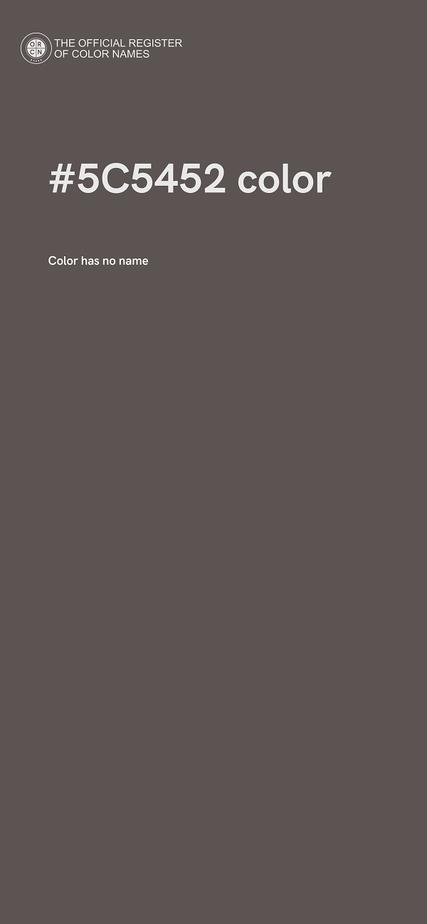 #5C5452 color image