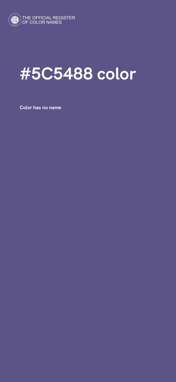 #5C5488 color image