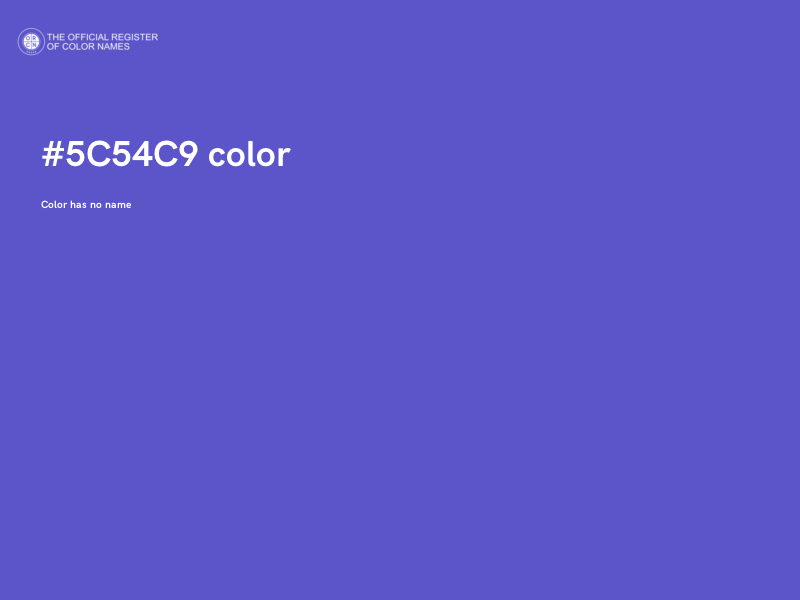 #5C54C9 color image