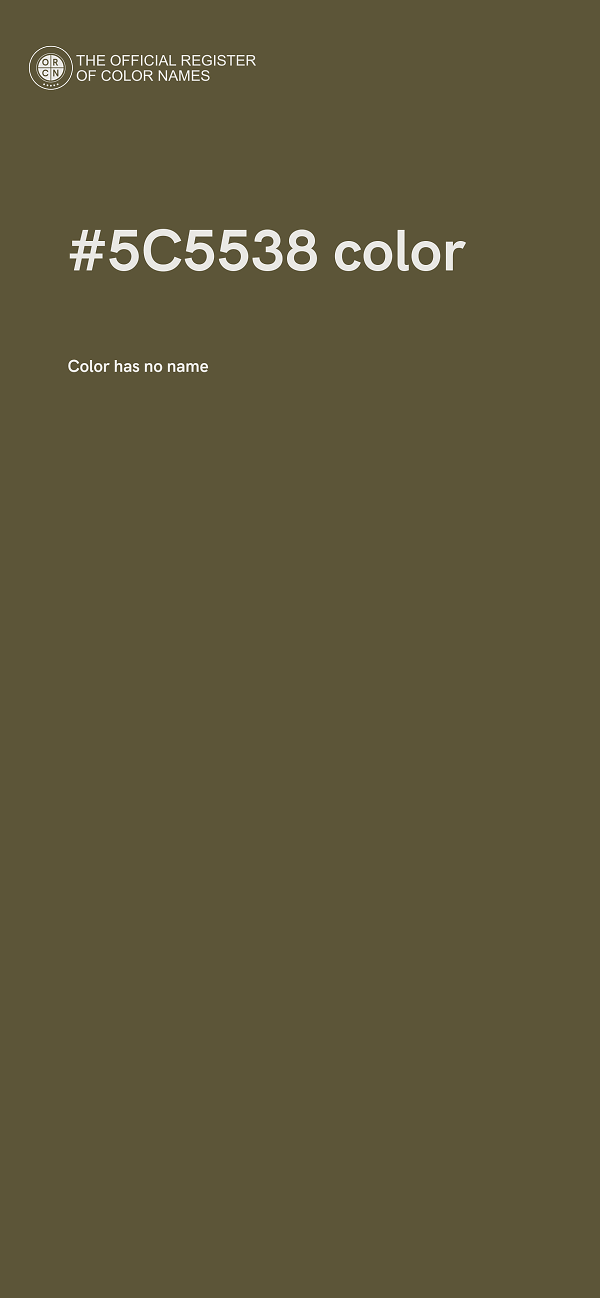 #5C5538 color image