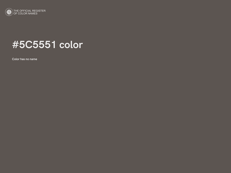 #5C5551 color image