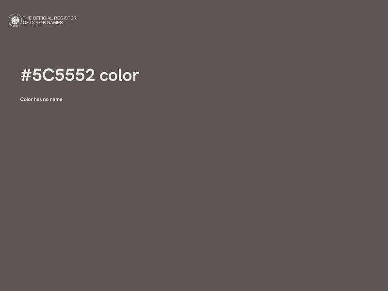 #5C5552 color image