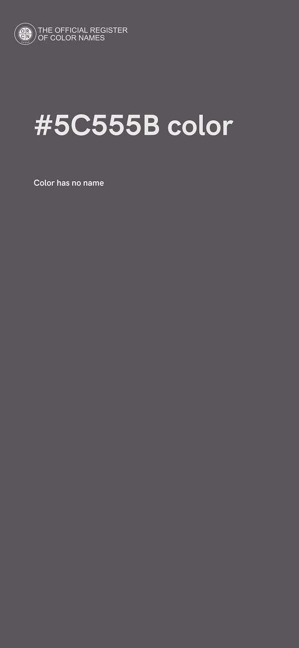 #5C555B color image