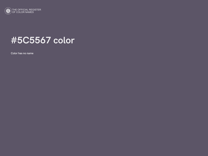 #5C5567 color image