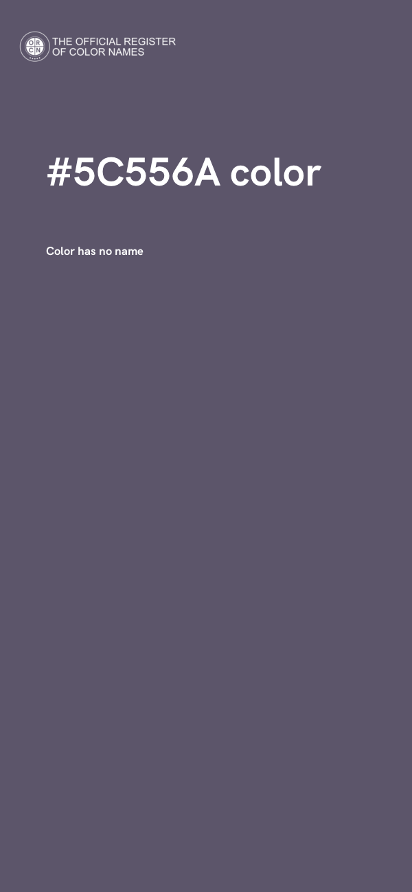 #5C556A color image