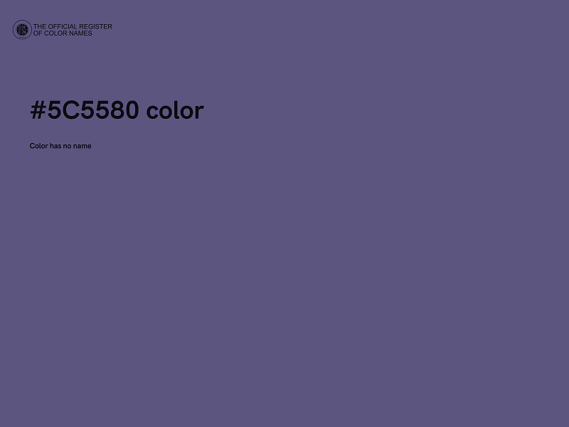 #5C5580 color image