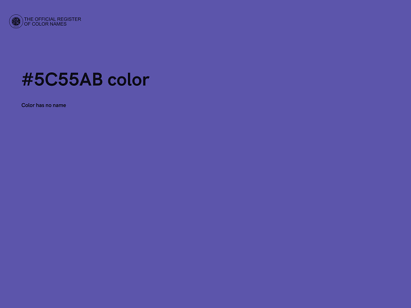 #5C55AB color image