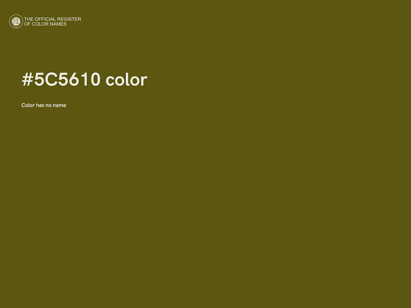 #5C5610 color image