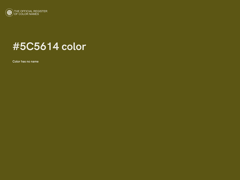 #5C5614 color image