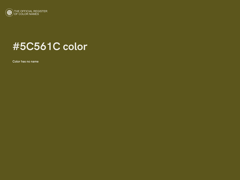 #5C561C color image