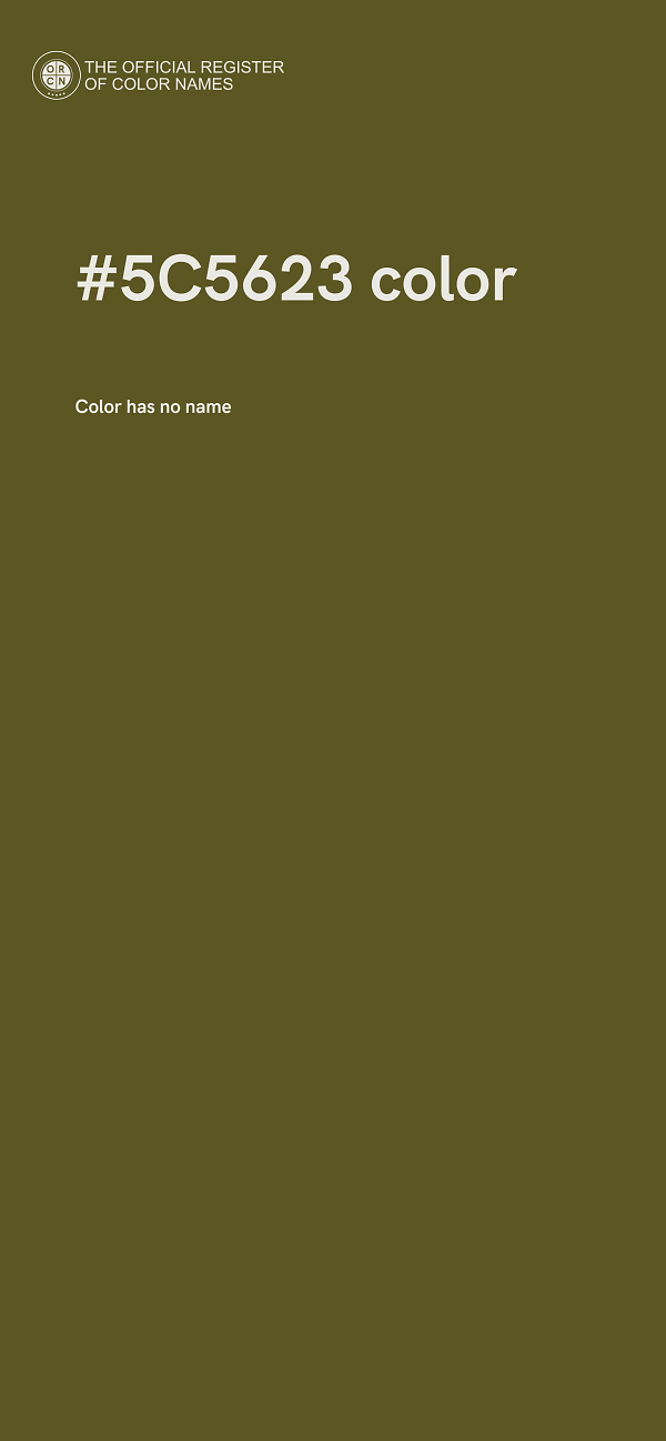 #5C5623 color image