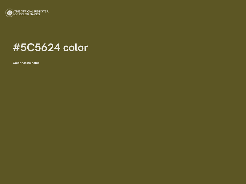 #5C5624 color image