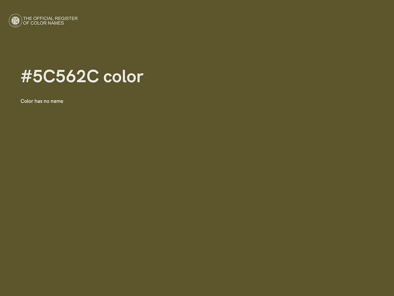 #5C562C color image