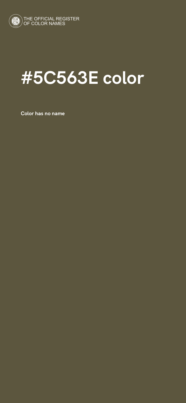 #5C563E color image