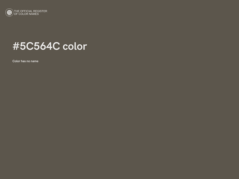 #5C564C color image