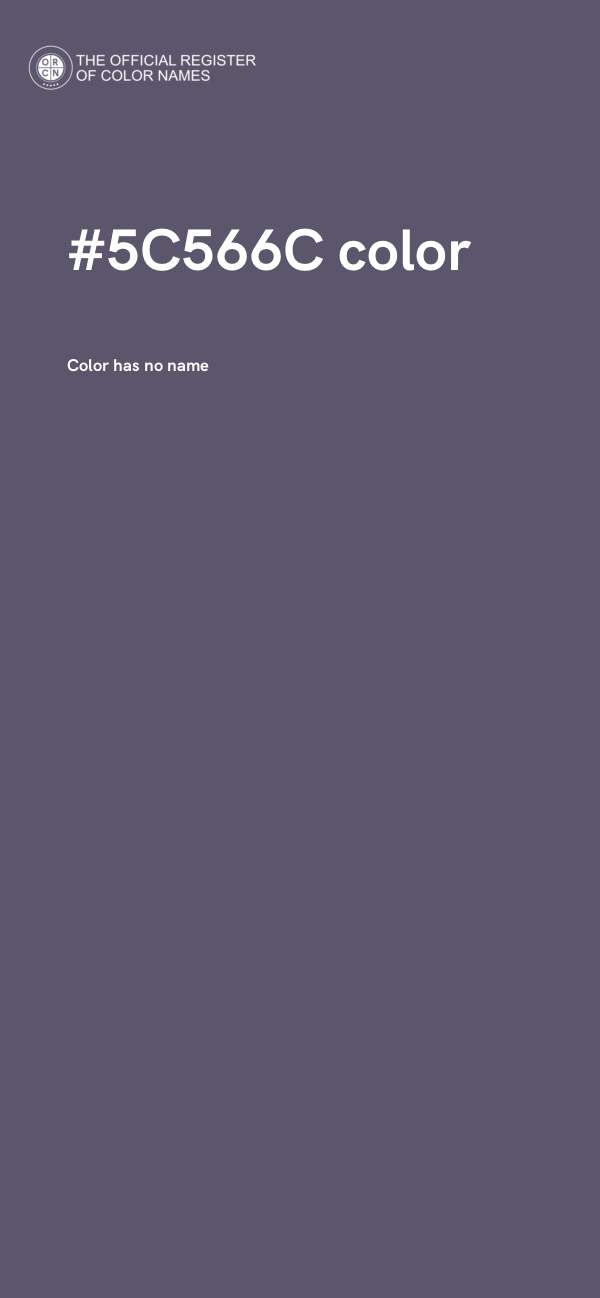 #5C566C color image