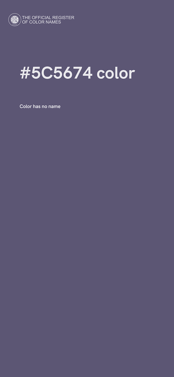 #5C5674 color image