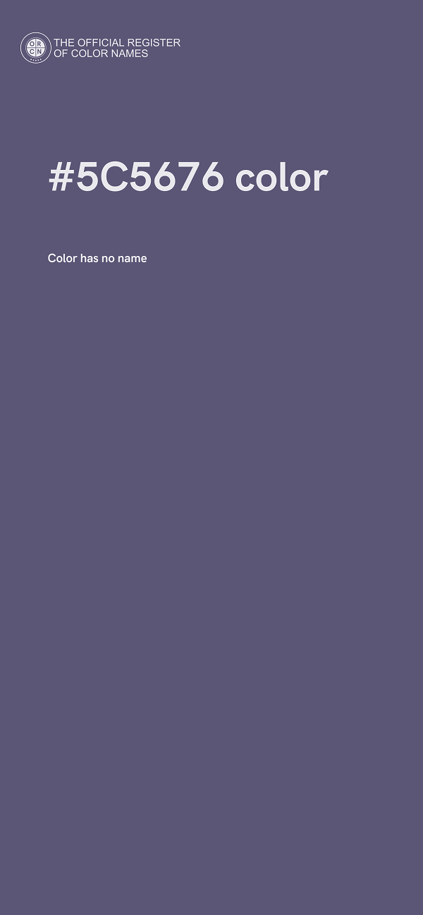 #5C5676 color image