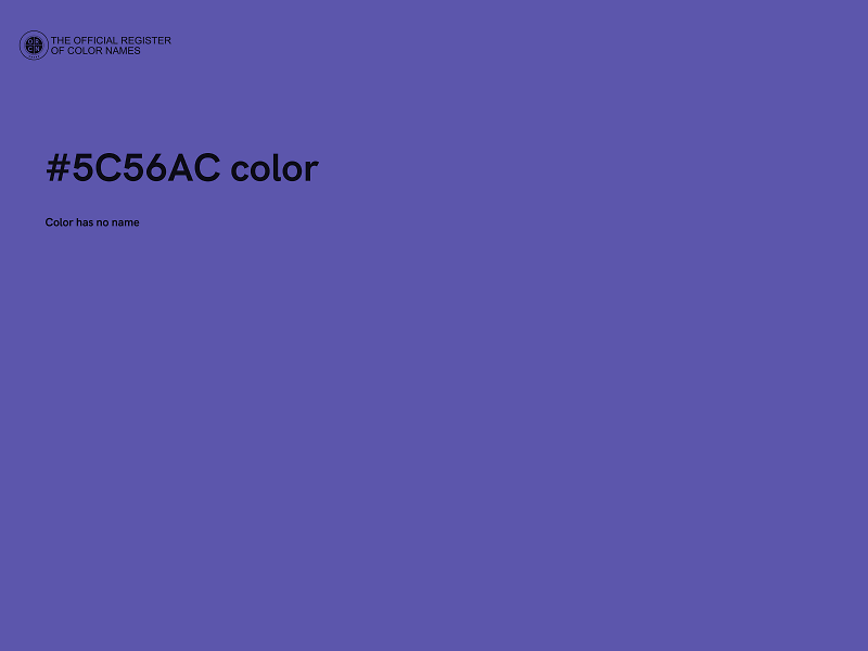 #5C56AC color image