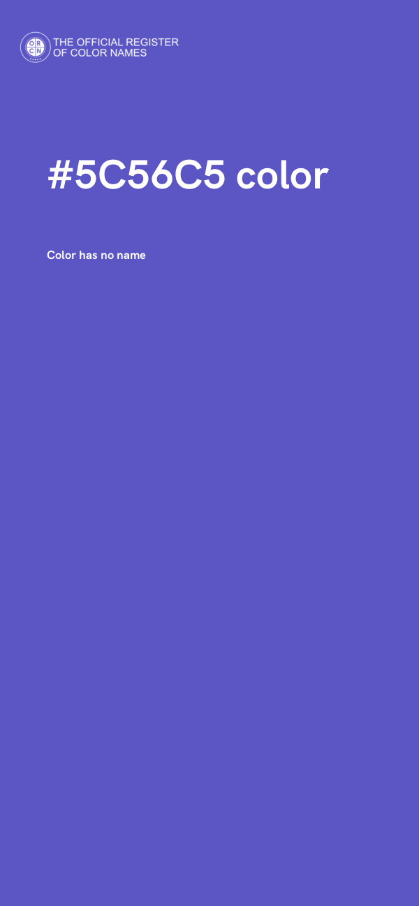 #5C56C5 color image