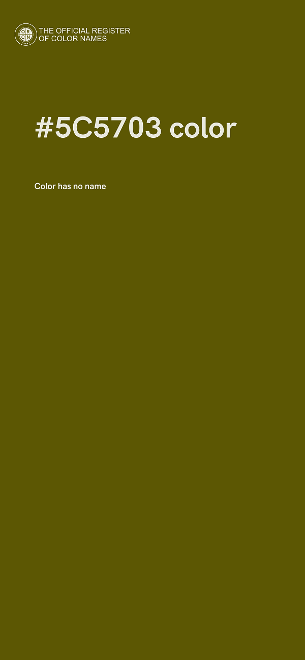 #5C5703 color image