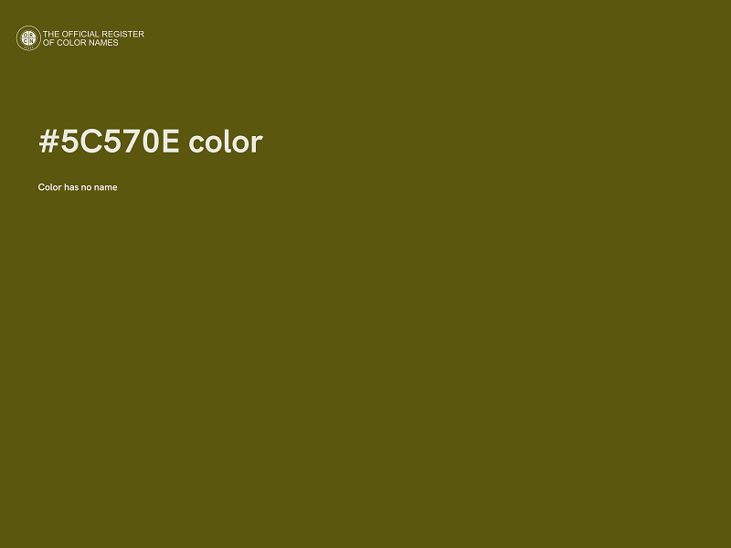 #5C570E color image