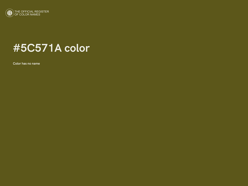 #5C571A color image