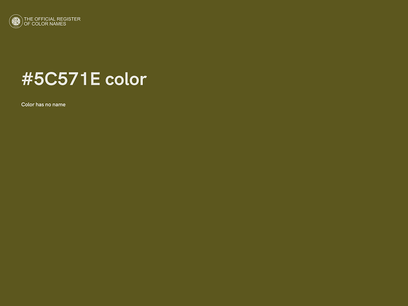 #5C571E color image