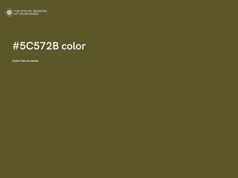 #5C572B color image