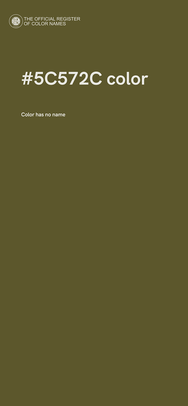 #5C572C color image