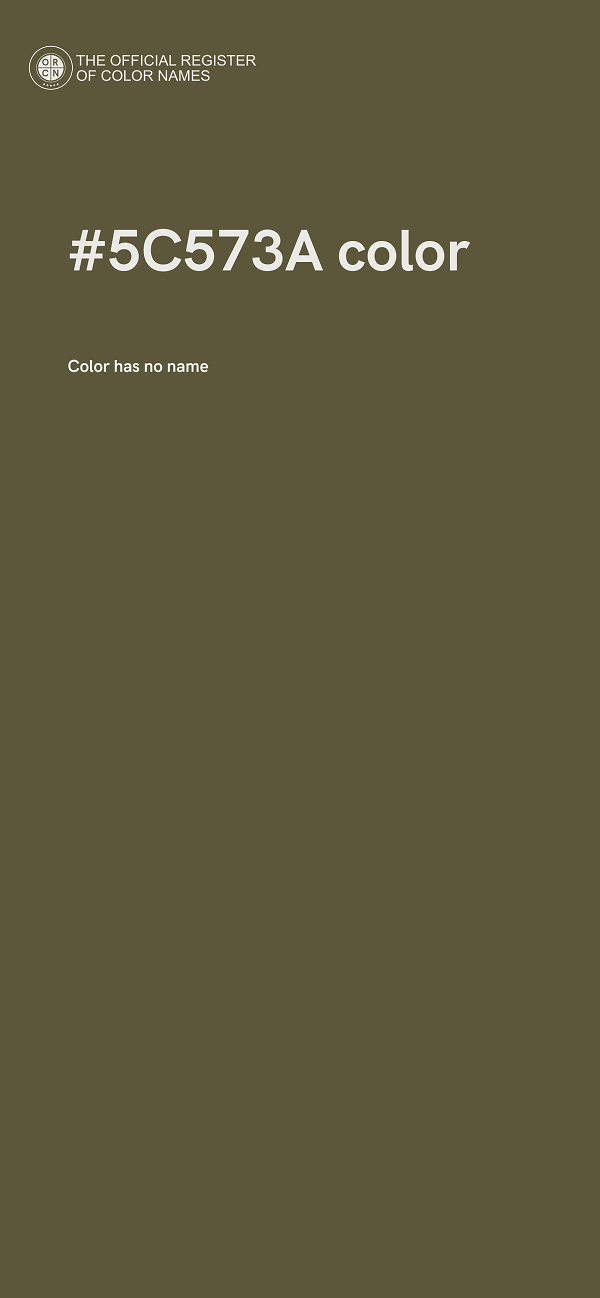 #5C573A color image