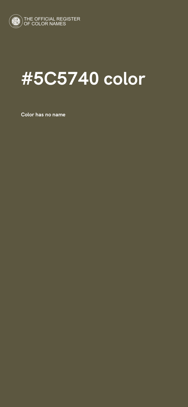 #5C5740 color image