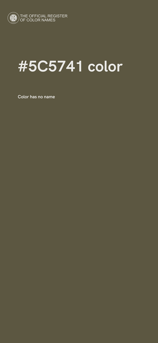 #5C5741 color image