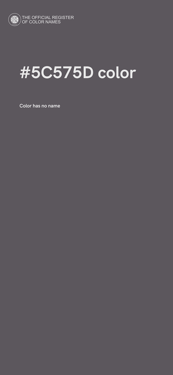 #5C575D color image