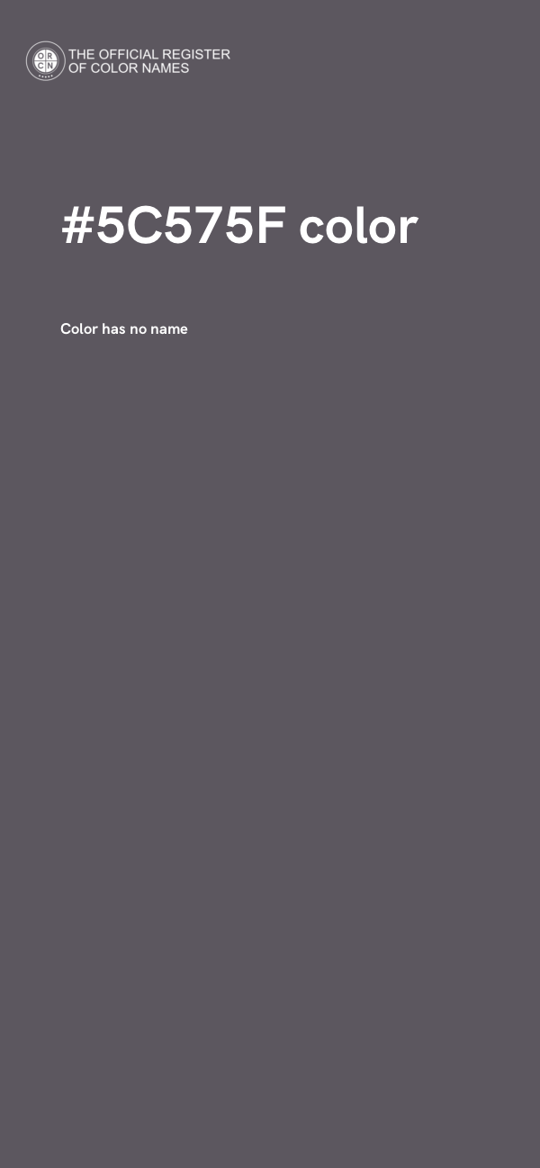 #5C575F color image