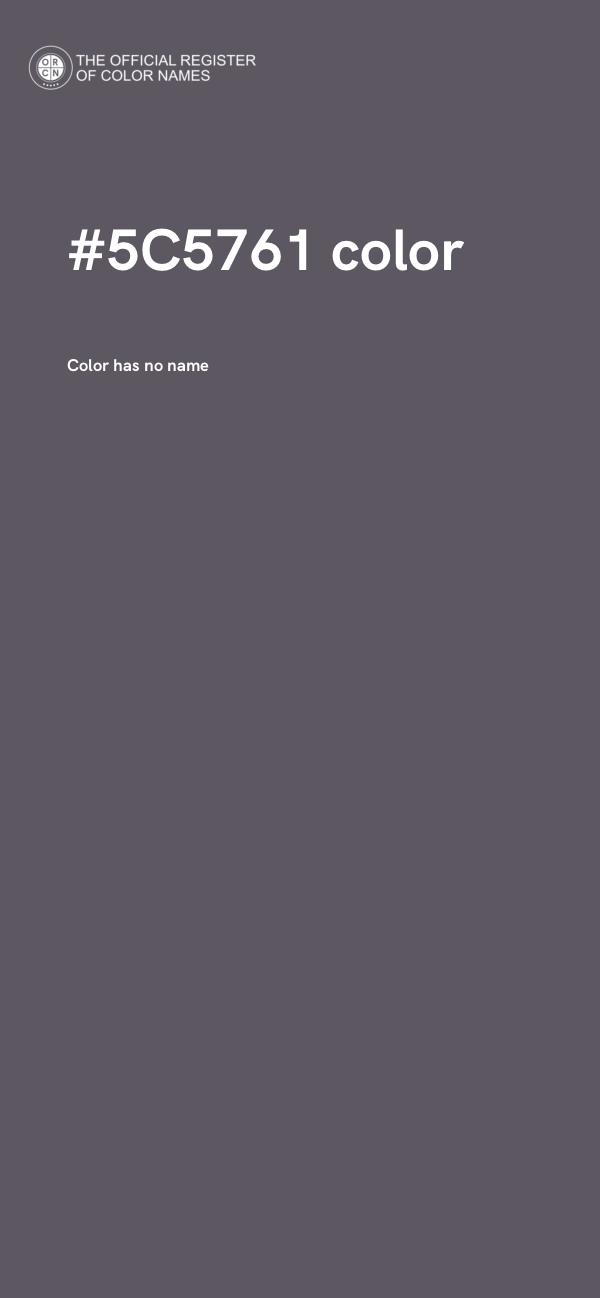 #5C5761 color image