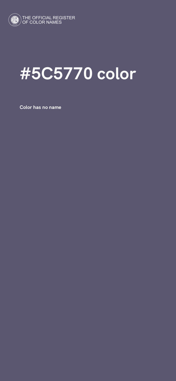 #5C5770 color image