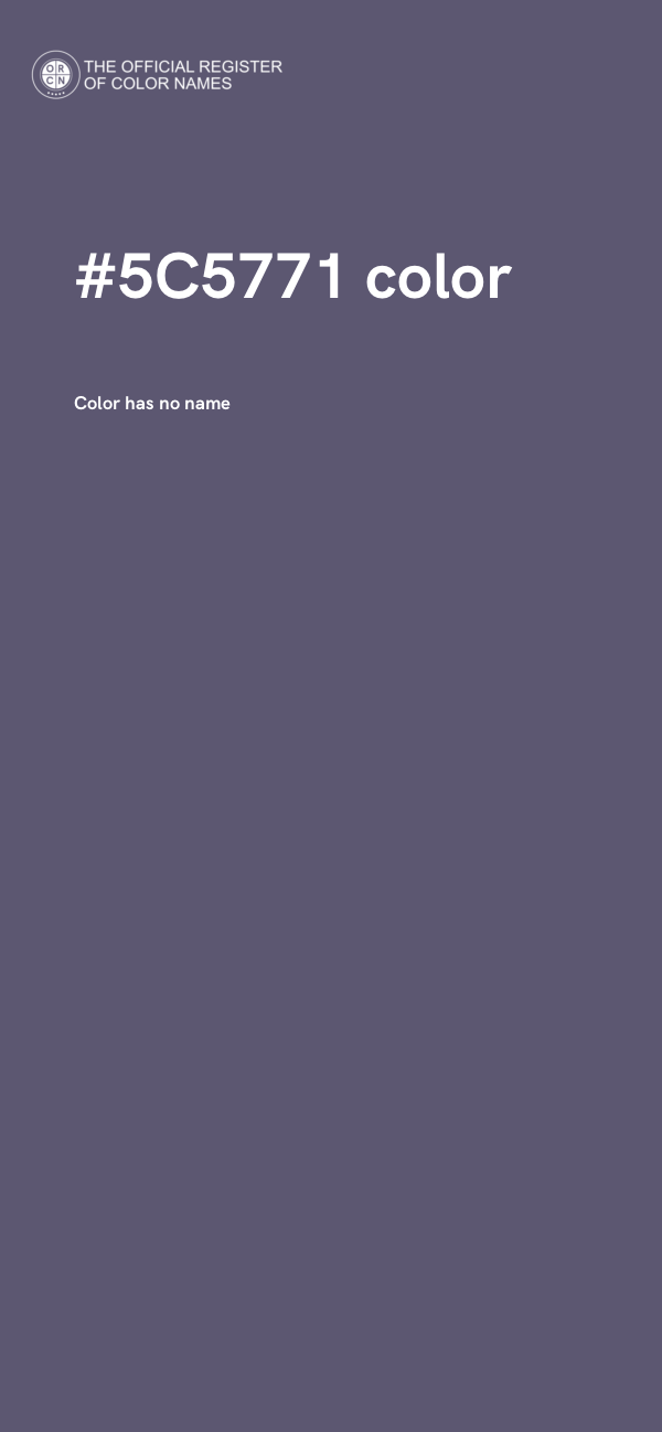 #5C5771 color image