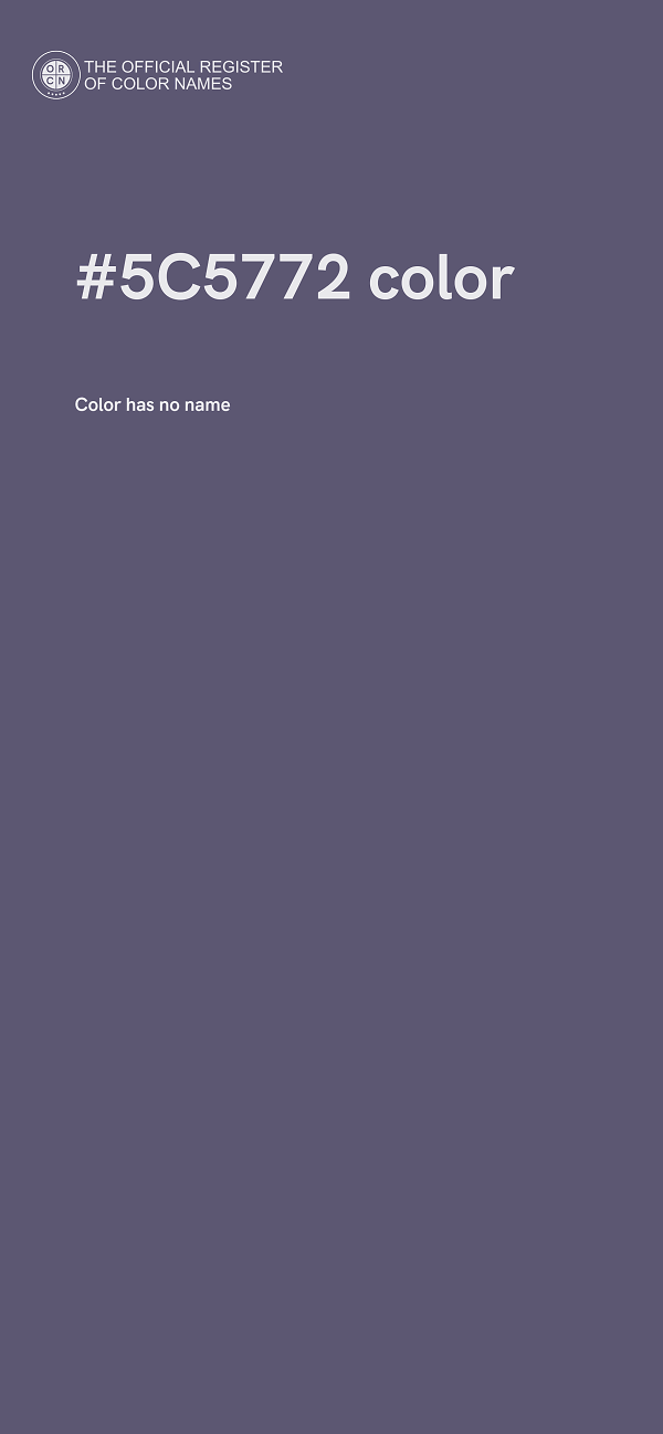 #5C5772 color image