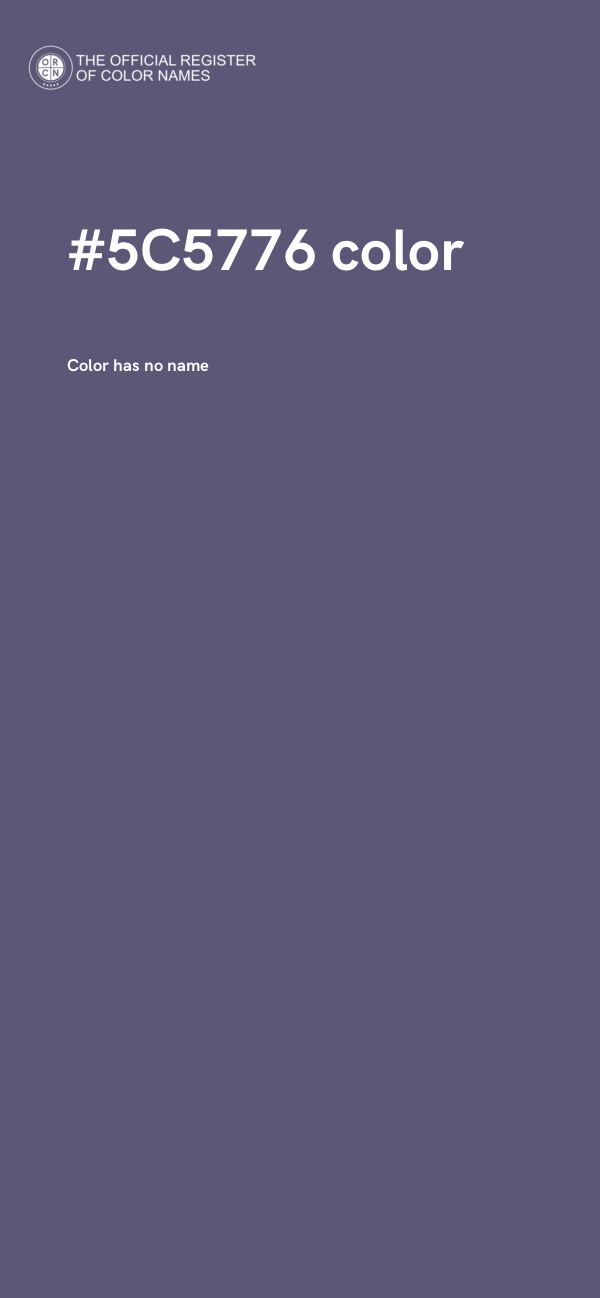 #5C5776 color image