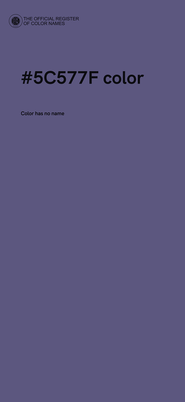 #5C577F color image