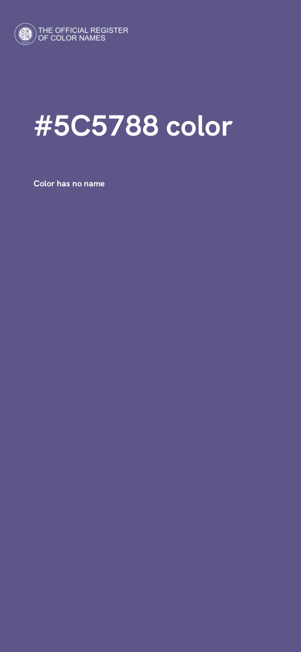 #5C5788 color image