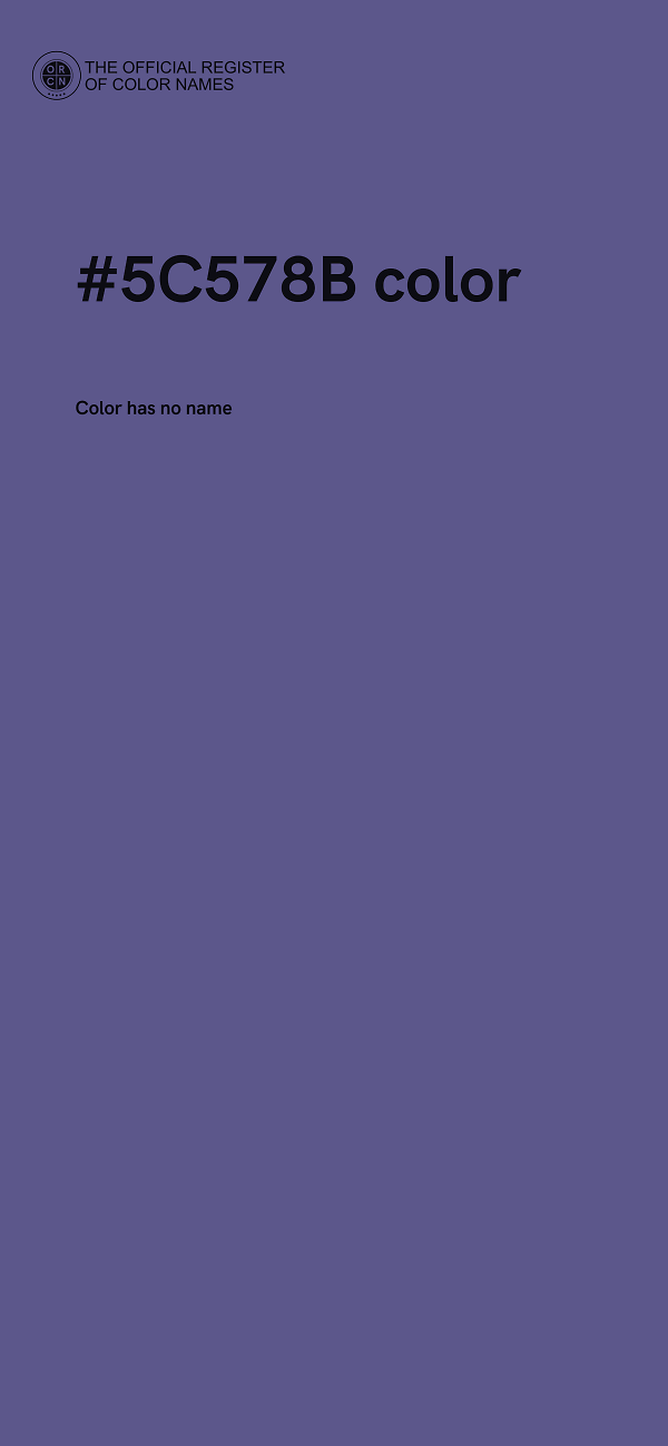 #5C578B color image