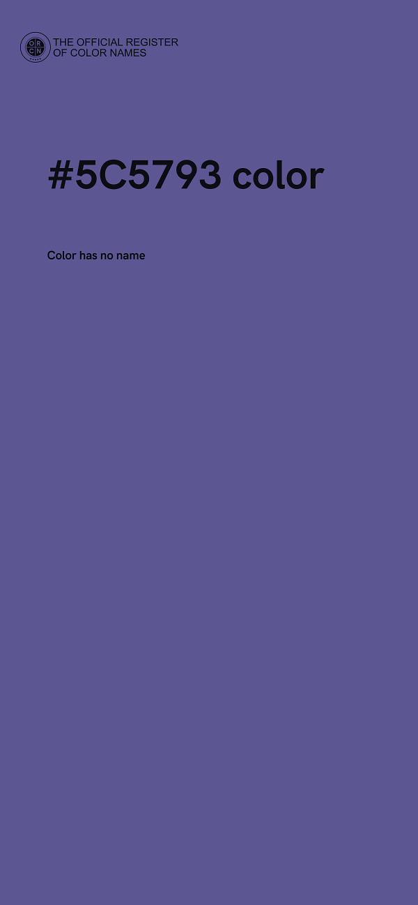 #5C5793 color image